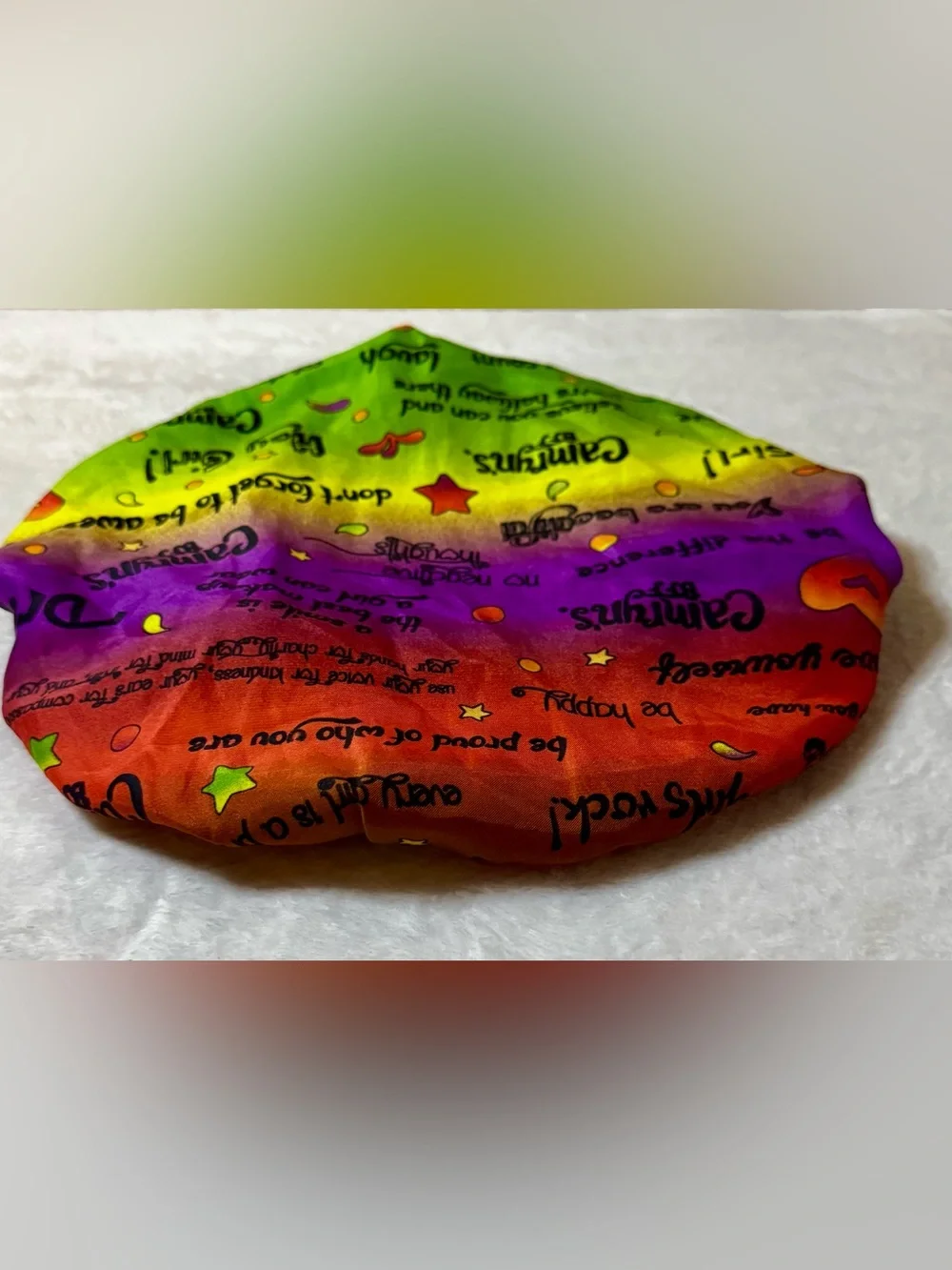 Rainbow Limited Edition Camryn’s BFF Dye Inspirational Printed Bonnet